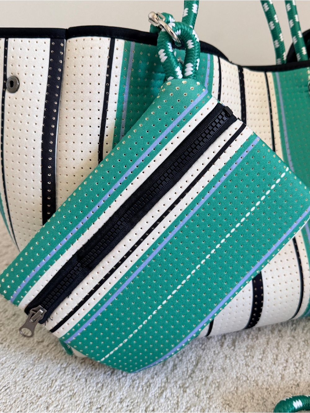 Popups x Anthropologie Striped Everyday Tote Set - Picture 2 of 7